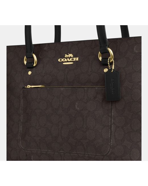 COACH Black Station Tote Bag
