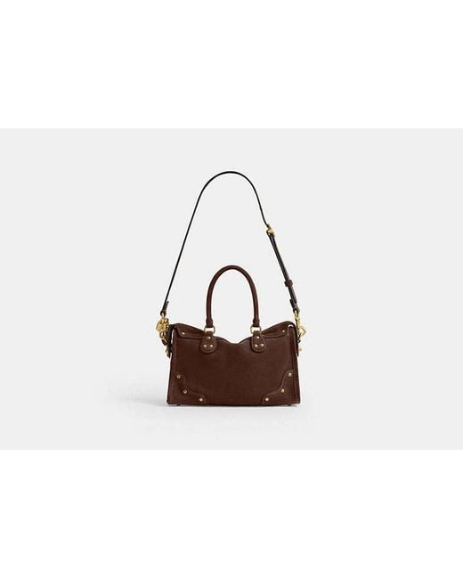 COACH Black Rhyder Satchel Bag 24