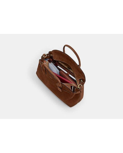 COACH Brown Soft Empire Carryall Bag 40