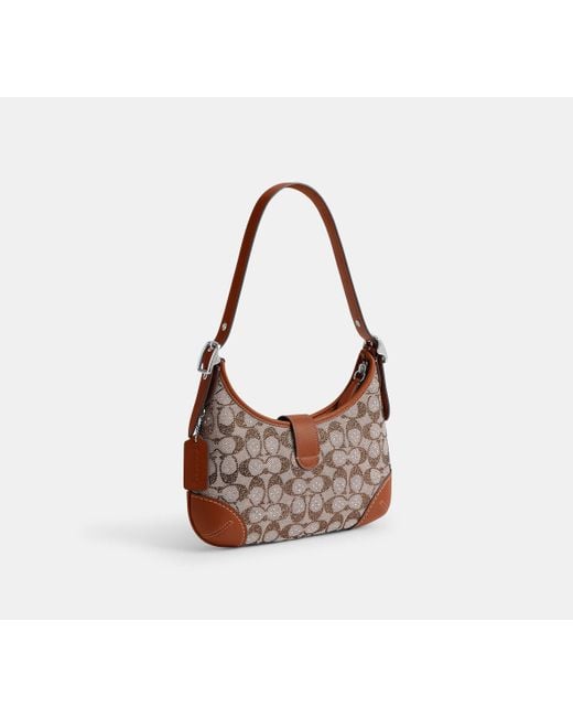 COACH Black Hamptons Hobo Bag