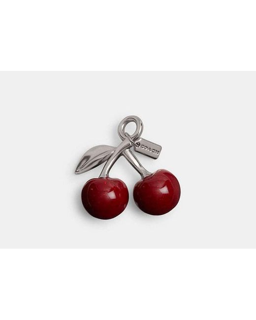 COACH Red Small Cherry Shoe Charm