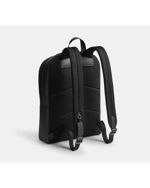 COACH Black Owen Backpack for men