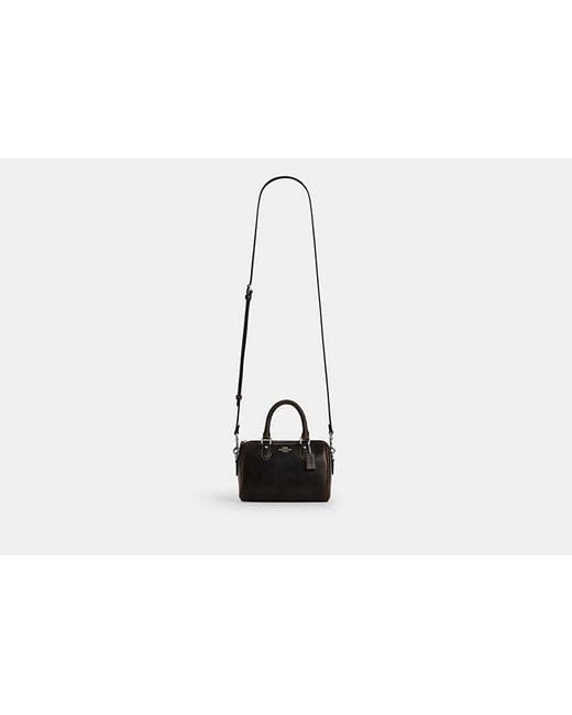 COACH Black Mini Rowan Crossbody Bag
