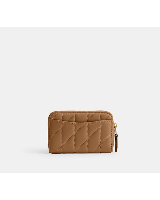 COACH Black Essential Small Zip Around Card Case