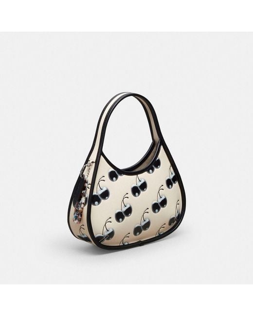 COACH Multicolor Ergo Bag In Topia Leather With Cherry Print