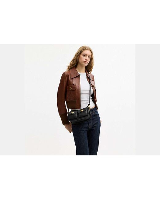 Sac Waverly À Double Fermeture Turnlock COACH en coloris Black