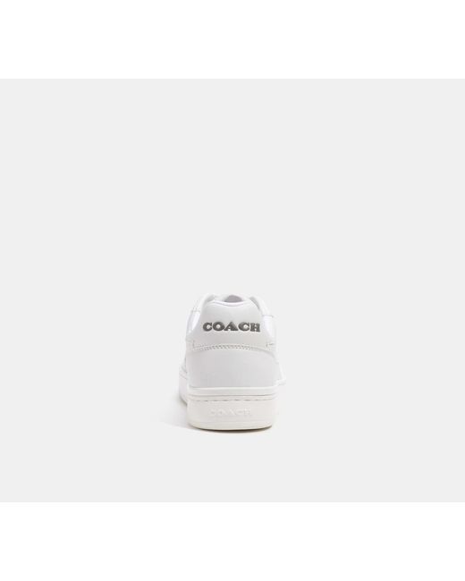 COACH White Clip Court Low Top Sneaker