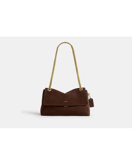 COACH Black Chelsea Shoulder Bag 30 With Chain