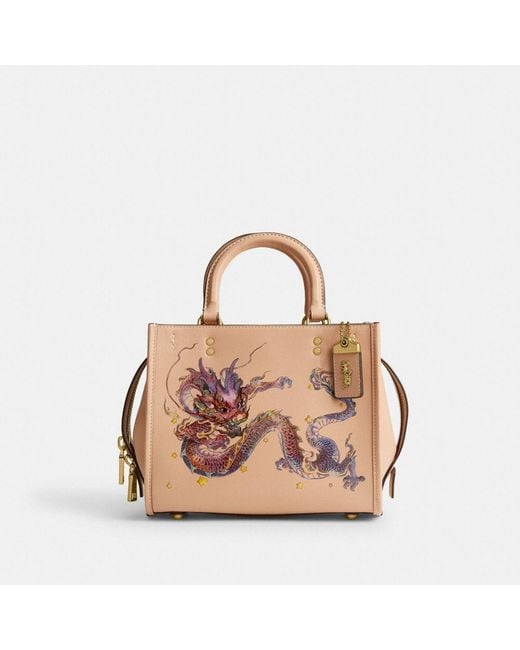 COACH Boxed New Year Rogue Bag 25 With Dragon in Pink | Lyst