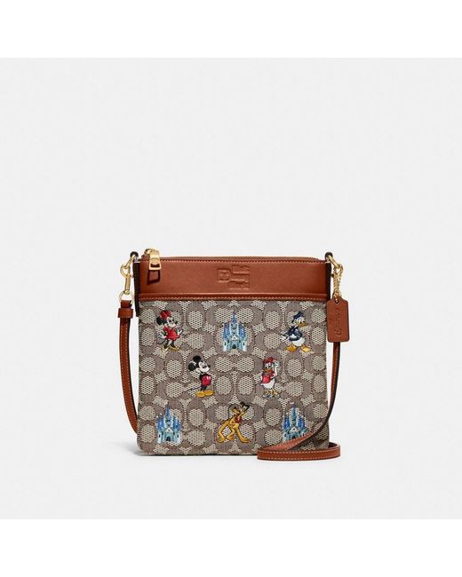 COACH Cotton Disney X Kitt Messenger Crossbody In Signature Textile