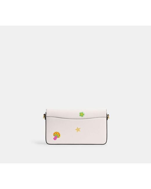 COACH Black Mila Crossbody Bag With Sticker Print