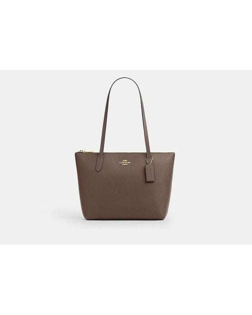 COACH Black Fiona Zip Tote Bag