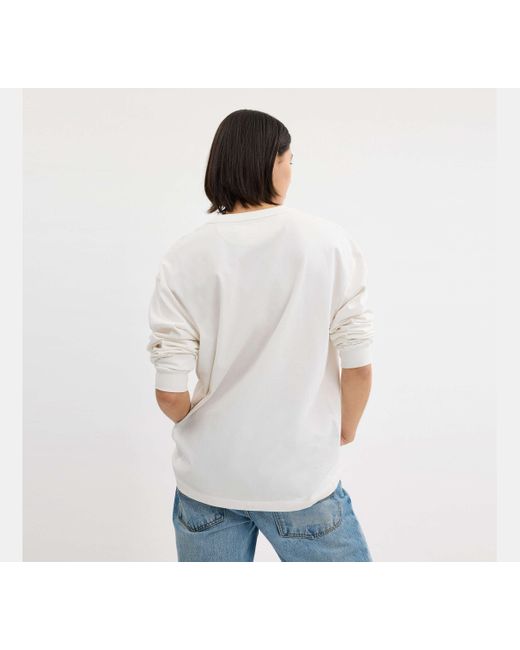 COACH White New York Long Sleeve T-Shirt