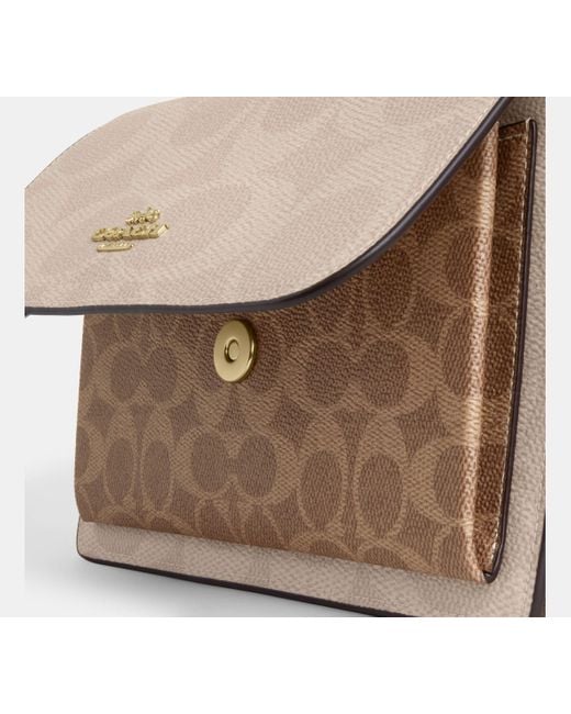 COACH Black Klare Crossbody Bag In Blocked Signature Canvas