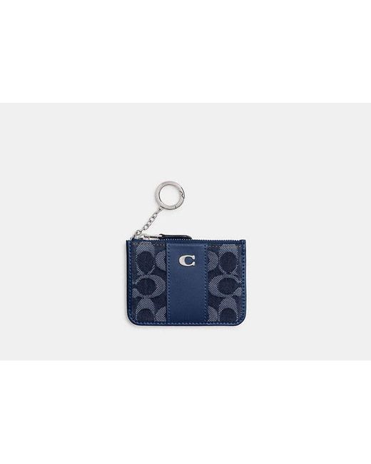 Minitarjetero Básico COACH de color Blue