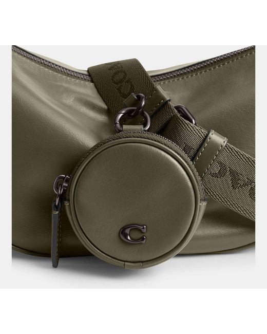 COACH Black Hall Soft Sling Bag for men