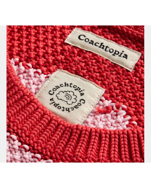 COACH Black Coachtopia Loop Cropped Crochet Tank Top