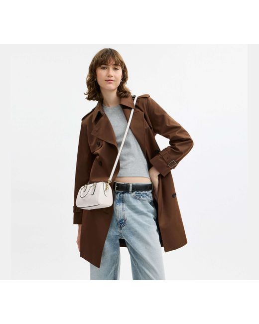 COACH Black Rowan Mini-Umhängetasche Aus Signature-Canvas