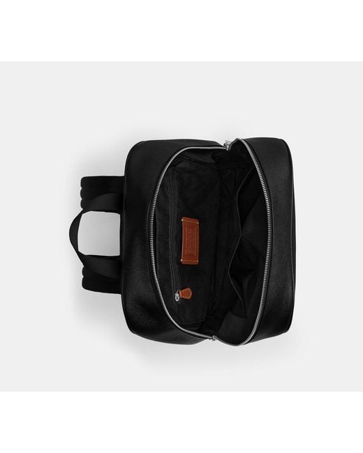 COACH Black Aiden Backpack for men