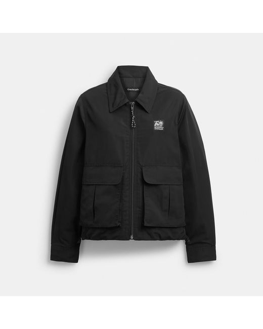 Coachtopia Black Loop Cargo Cropped Jacket for men