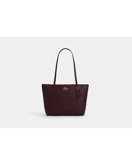 COACH Black Fiona Zip Tote Bag