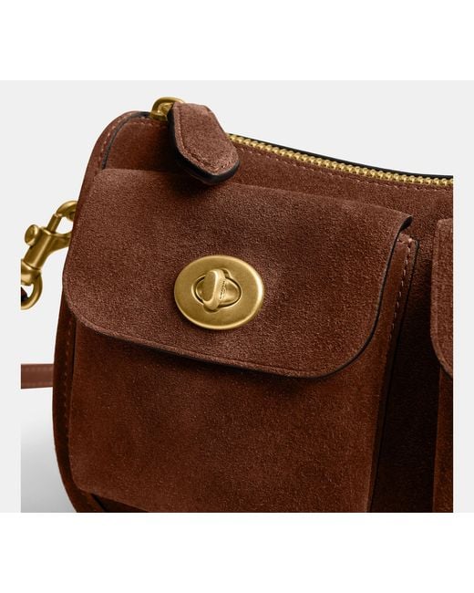 COACH Black Twin Turnlock Waverly Bag