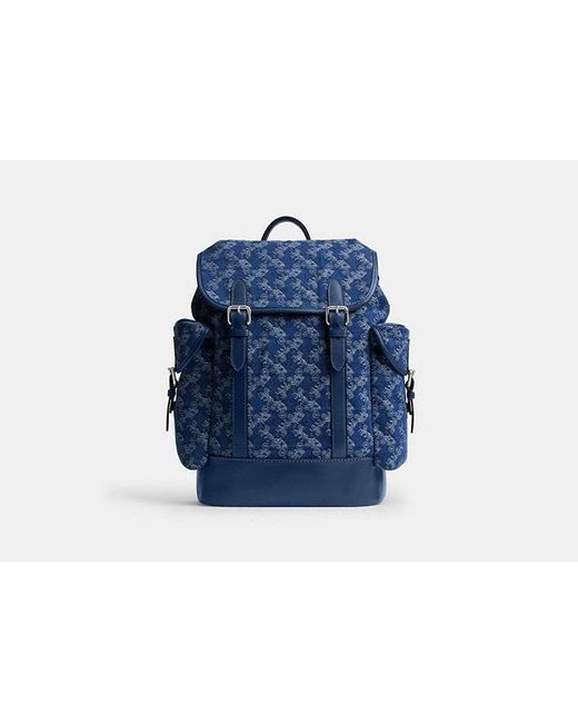 COACH Hitch Rucksack Mit Pferdekutschenprint in Blue für Herren