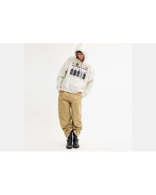 COACH Black Relaxed Collage Hoodie