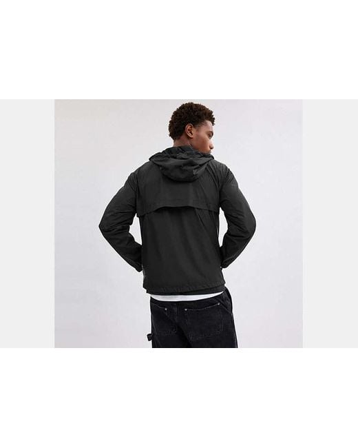 Coupe-Vent Zippé En Polyester Recyclé COACH pour homme en coloris Black