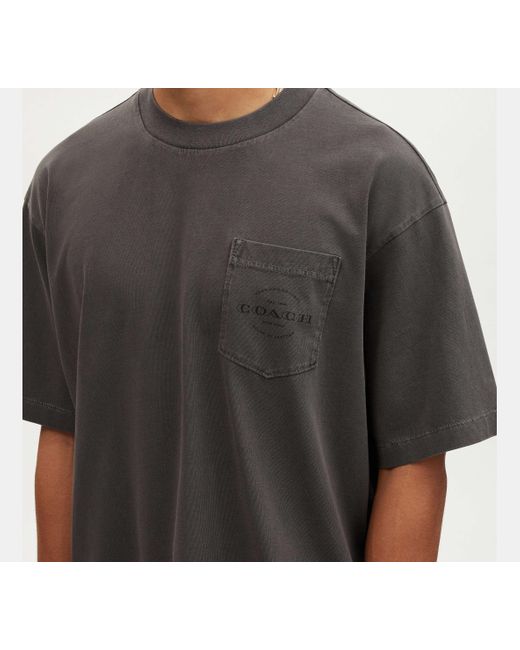 COACH T-Shirt mit Tasche in Black für Herren
