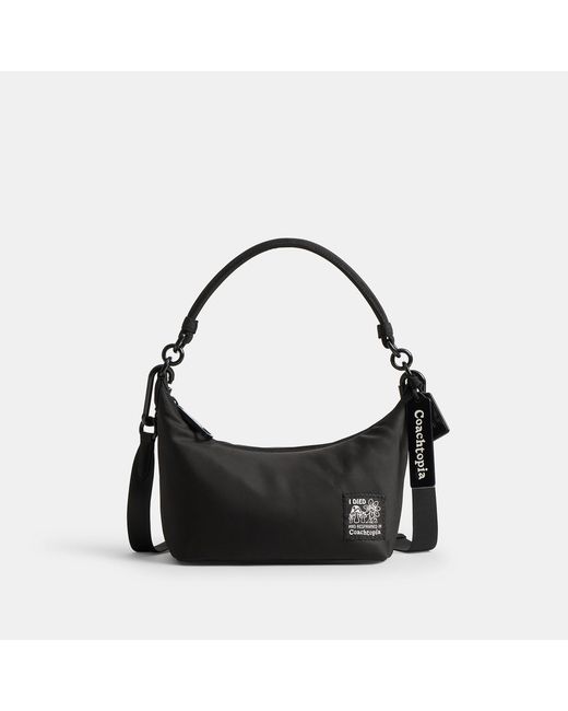 Coachtopia Black Topia Loop Shoulder Bag