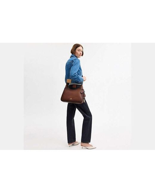 COACH Brown Ella Shoulder Bag