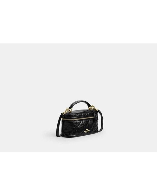COACH Black Rainer Crossbody Bag 18 With Quilting