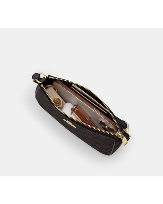 COACH Black Nolita 19 Aus Signature-Canvas
