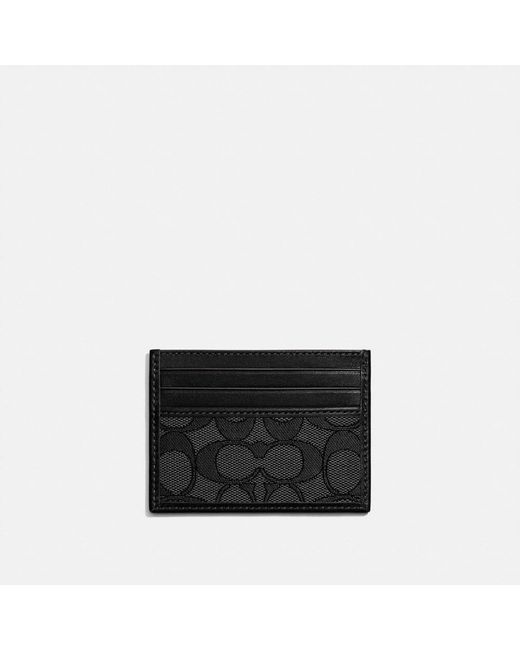 Tarjetero en jacquard de firma COACH de Cuero de hombre | Lyst