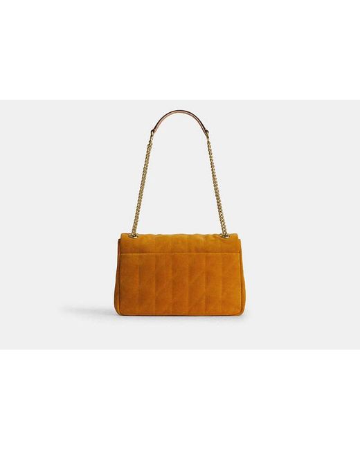 COACH Black Elodie Crossbody Bag With Quilting