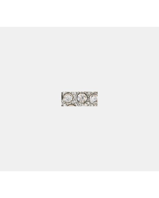 COACH Black Pavé C Stud Earrings