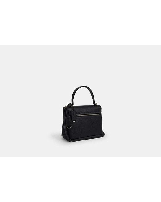 COACH Black Emory Top Handle Bag