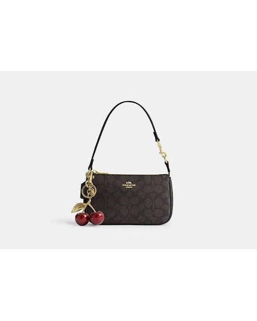 COACH Black Nolita 19 In Signature Canvas