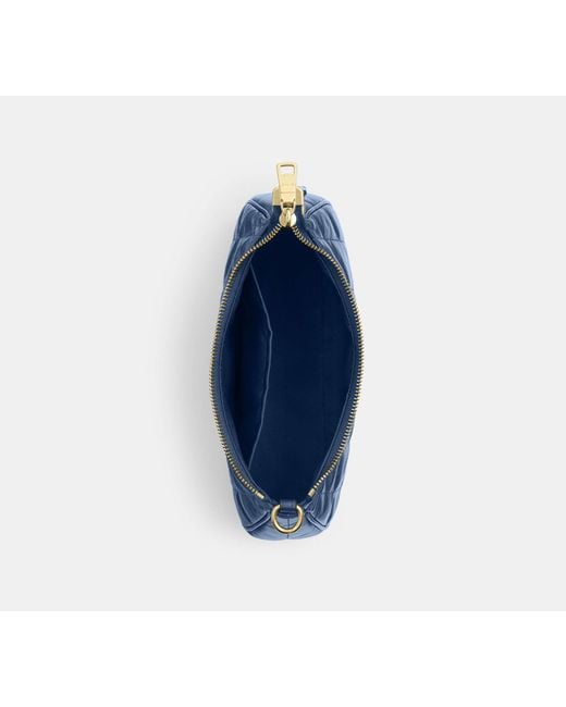 COACH Blue Teri Shoulder Bag With Quilting