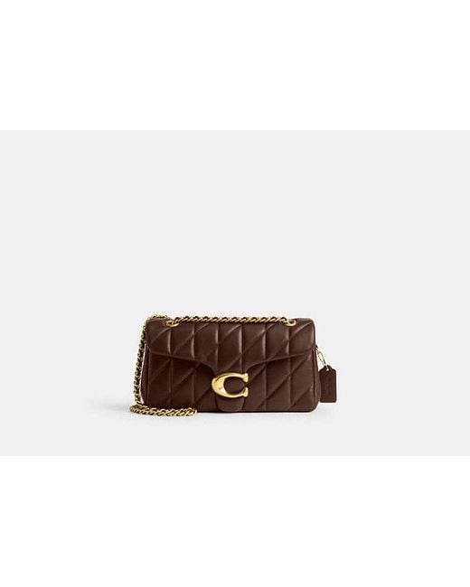 COACH Brown Tabby Schultertasche 26 Mit Bauschiger Steppung