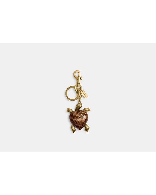 COACH Black Turtle Bag Charm
