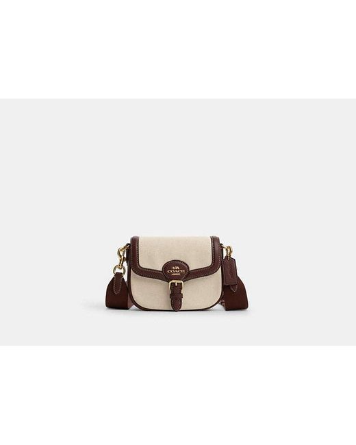 COACH Black Amelia Small Saddle Bag