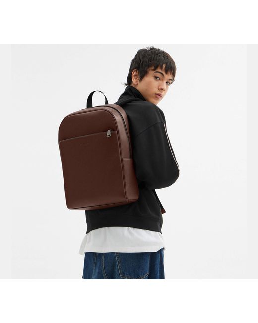 COACH Brown Owen Backpack for men