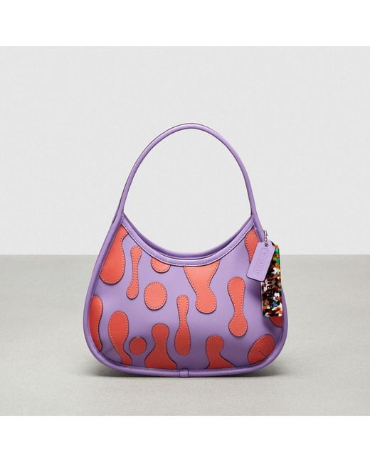 COACH Red Ergo Bag With Lava Appliqué In Upcrafted Leather