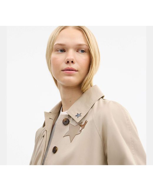 COACH Natural Applique Balmacaan