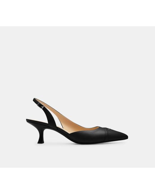 Zapato de tacón Roxanne COACH de color Black
