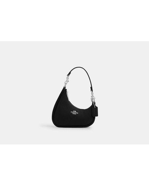 COACH Black Mini Twisted Teri Bag Charm