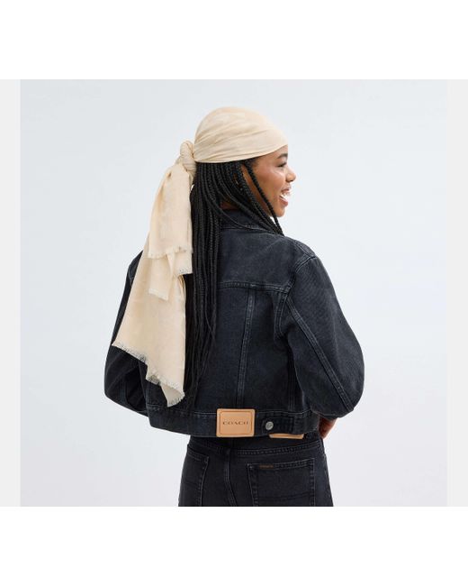 COACH Natural Signature Stole