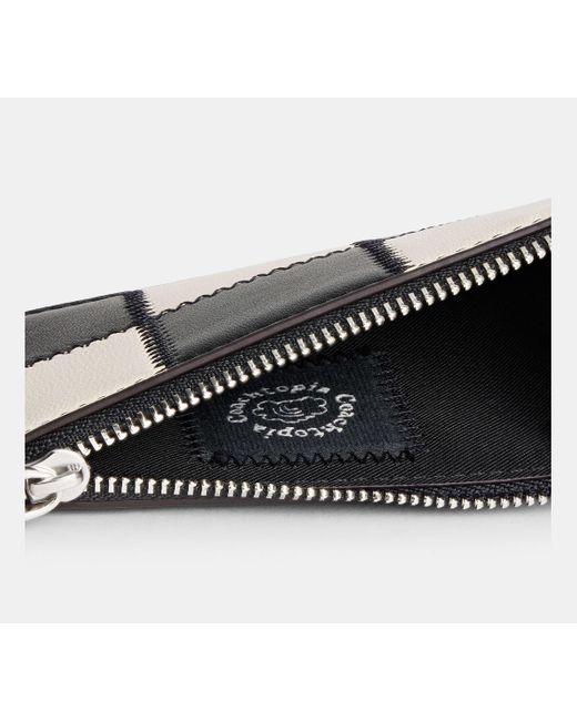 COACH Black Alter/ego Zip Card Case With Key Ring
